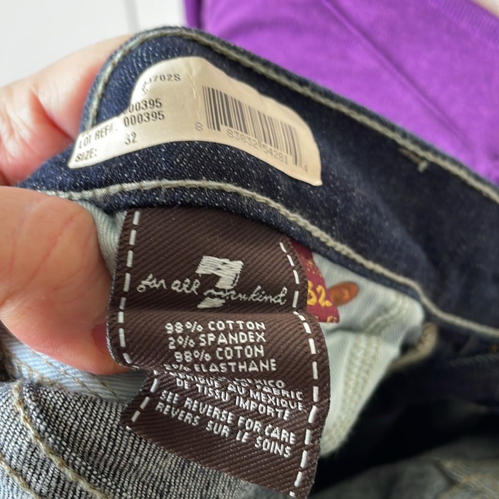 7 for all mankind Jeans in Navy Blue Size-32 NWT - Picture 16 of 17